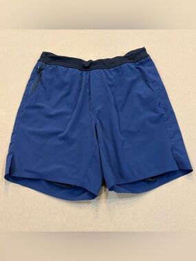 Ten Thousand Men’s Interval Shorts 7” Inseam Navy Blue Size Medium